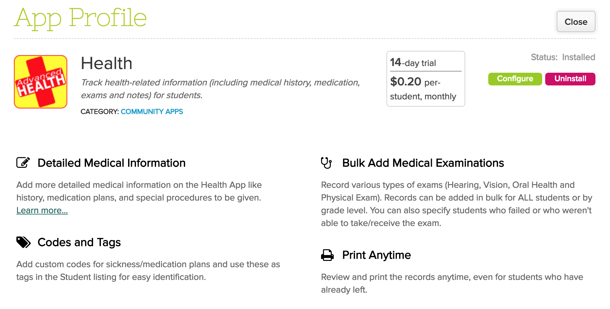 Health App - QuickSchools Blog